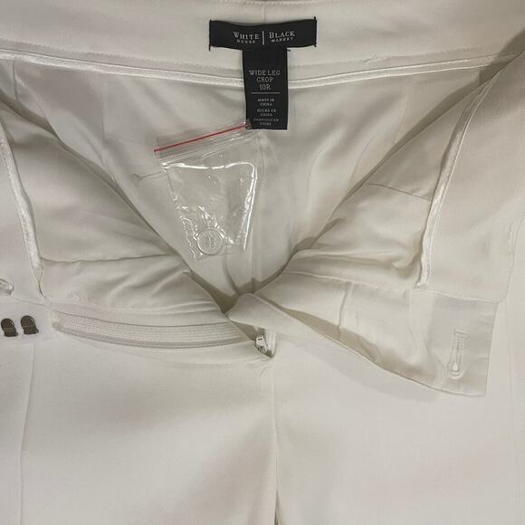 WHBM Bridal Ivory White Suit Set 8/10 NWT | Wedding Blazer + Tailored Slit Pants - Picture 6 of 10